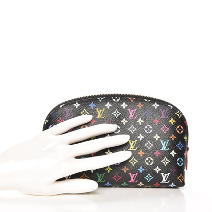 Louis Vuitton Monogram Multicolor Cosmetic Pouch Black Grenade 2 of 7