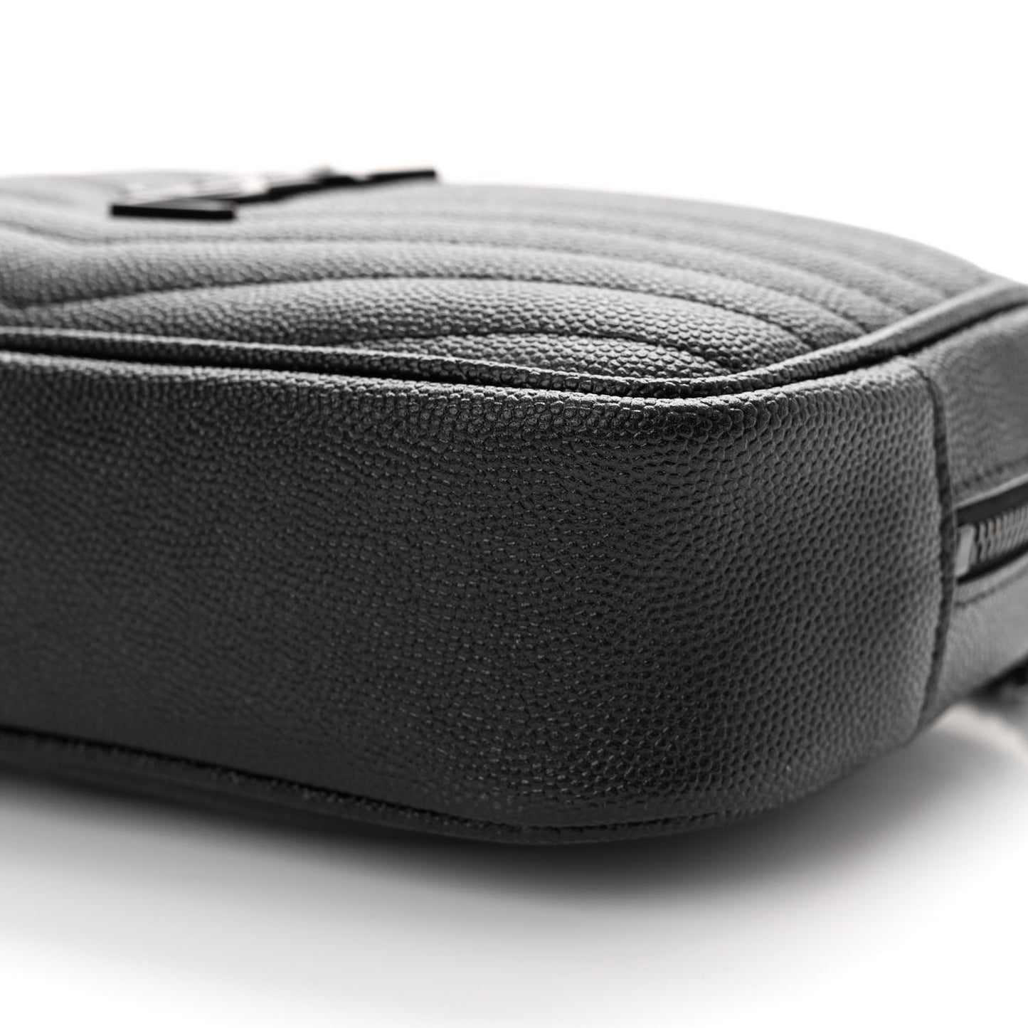 Grain De Poudre Matelasse Monochrome Monogram Mini Lou Camera Bag Black
