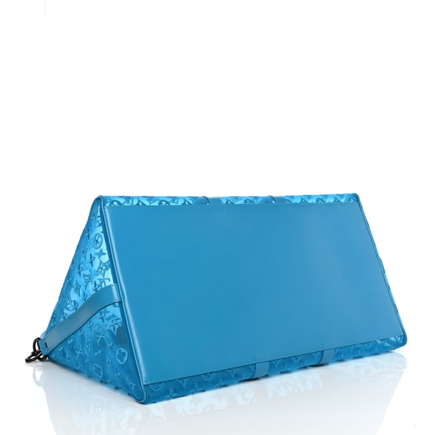 Louis Vuitton Monogram See Through Keepall Triangle Bandouliere 50 Turquoise 3 of 4