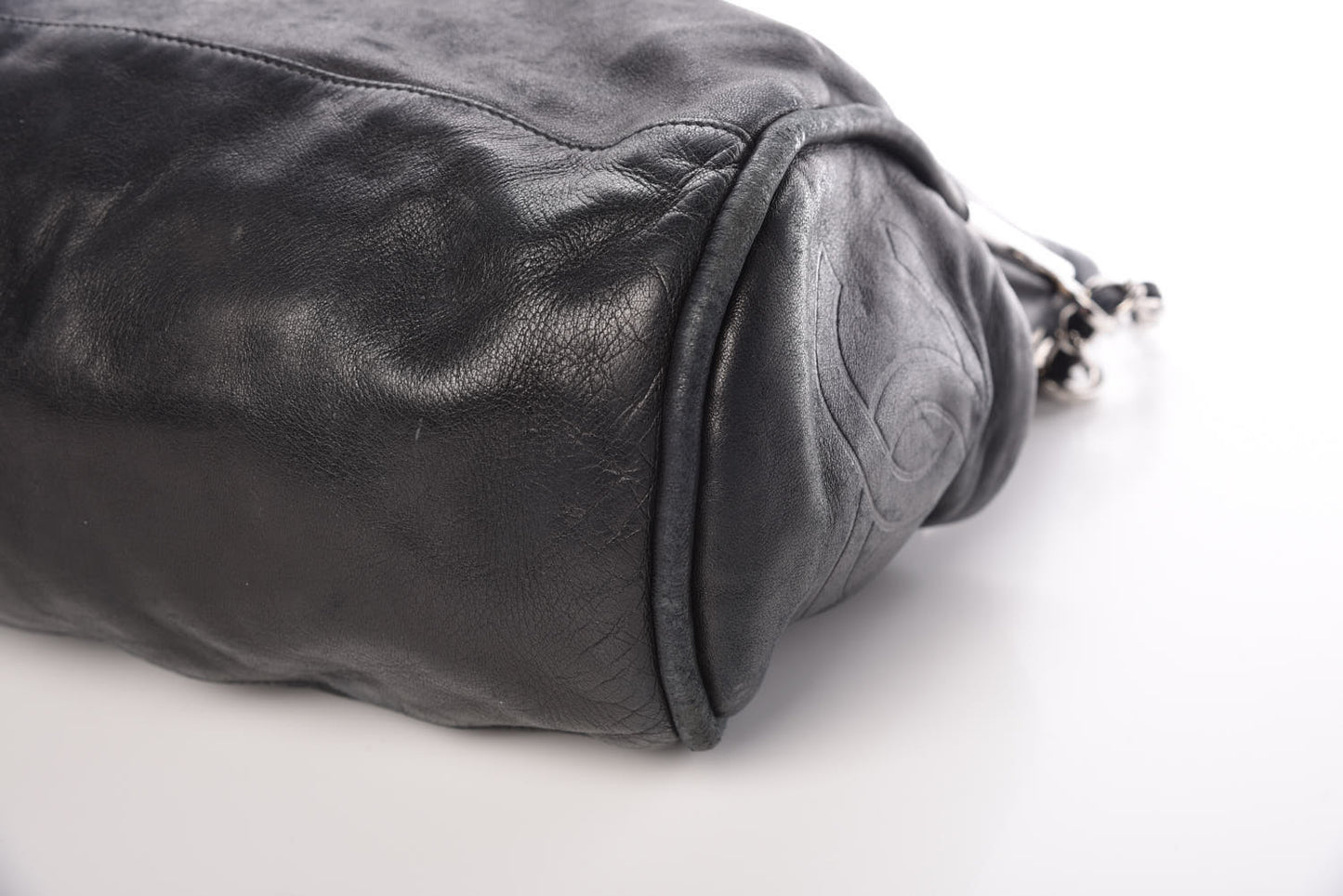 Lambskin Large Ultimate Soft Tote Black