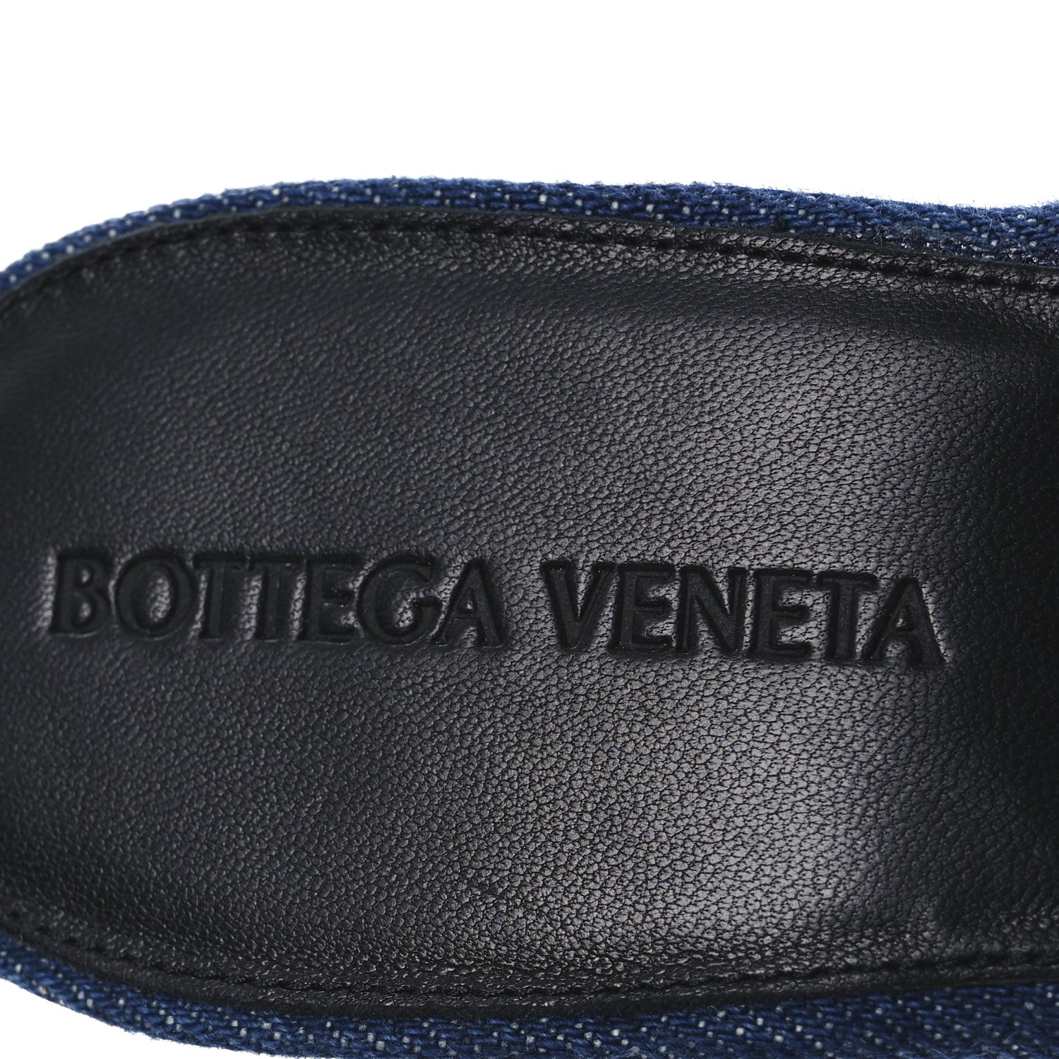 Bottega Veneta Denim Intrecciato Lido Mule 90 Sandals 39.5 Indigo 9 of 9
