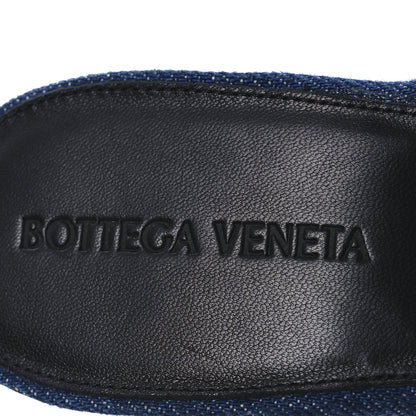 Bottega Veneta Denim Intrecciato Lido Mule 90 Sandals 39.5 Indigo 9 of 9