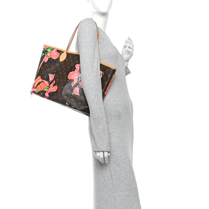 Louis Vuitton Monogram Roses Neverfull MM 2 of 14