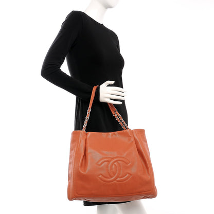 Chanel Caviar CC Timeless Shoulder Bag Light Red 2 of 7