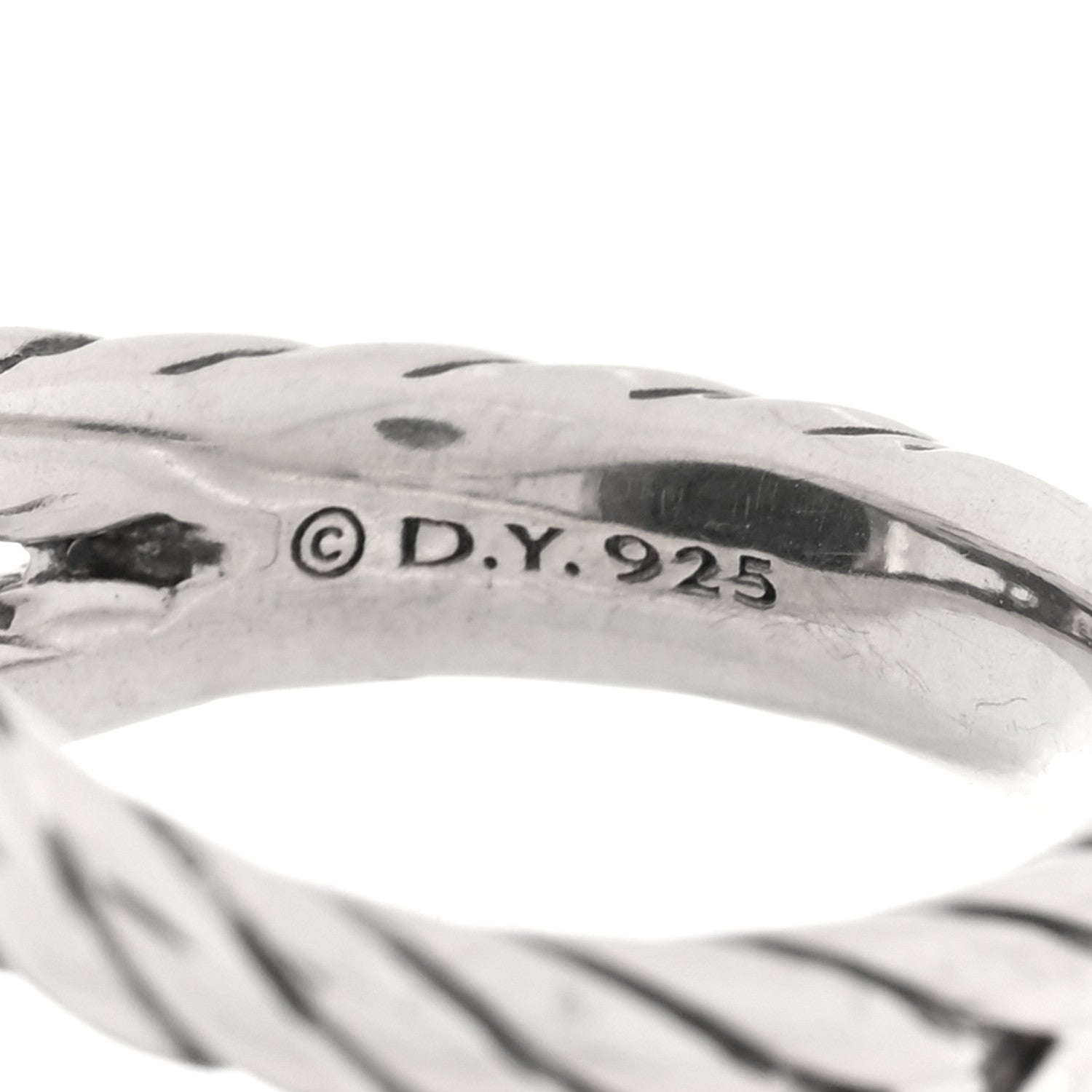 David Yurman Sterling Silver Diamond Black Onyx 14mm Albion Statement Ring 57 8 4 of 4