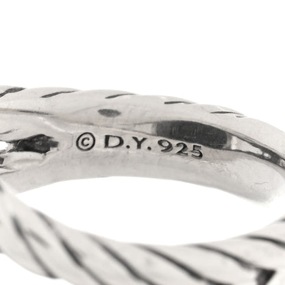 David Yurman Sterling Silver Diamond Black Onyx 14mm Albion Statement Ring 57 8 4 of 4