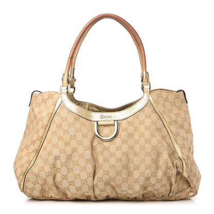 Gucci Monogram Large D Gold Hobo Metallic Gold 1 of 20