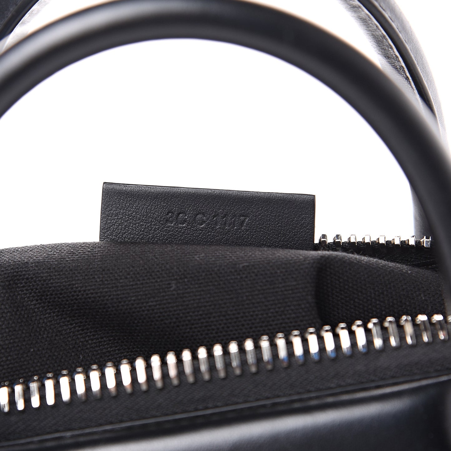 Calfskin Geometric Embossed Small Antigona Black