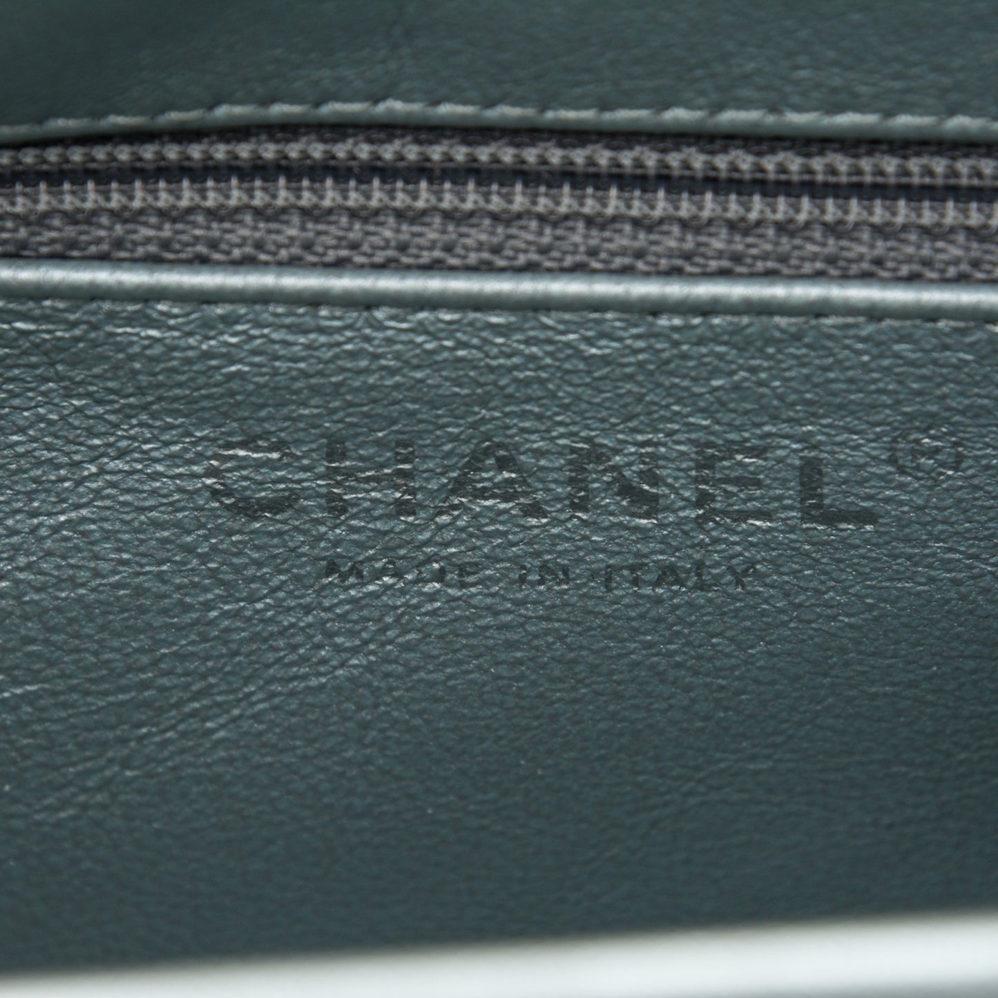 Metallic Lambskin Quilted Timeless Clutch Silver