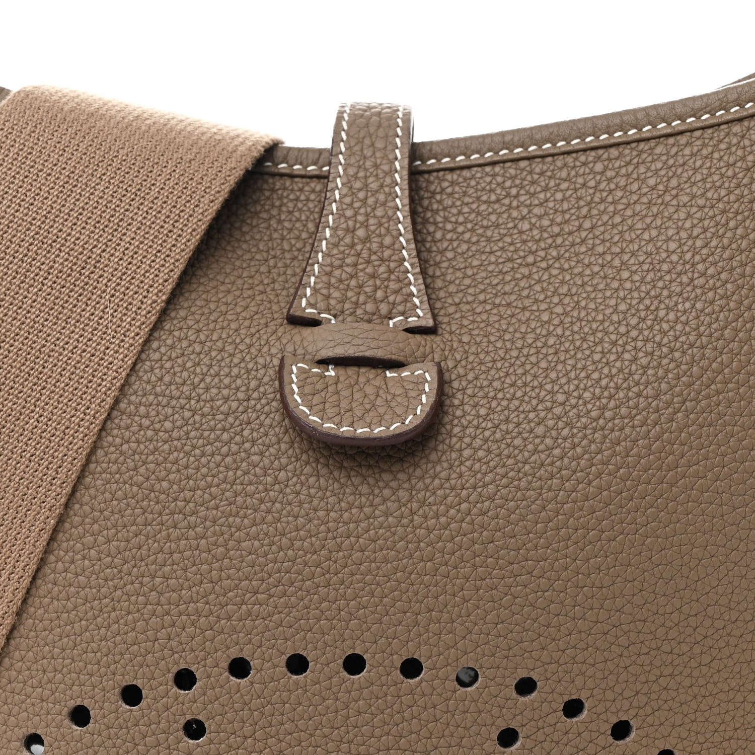 Hermes Taurillon Clemence Evelyne III PM Etoupe 8 of 11