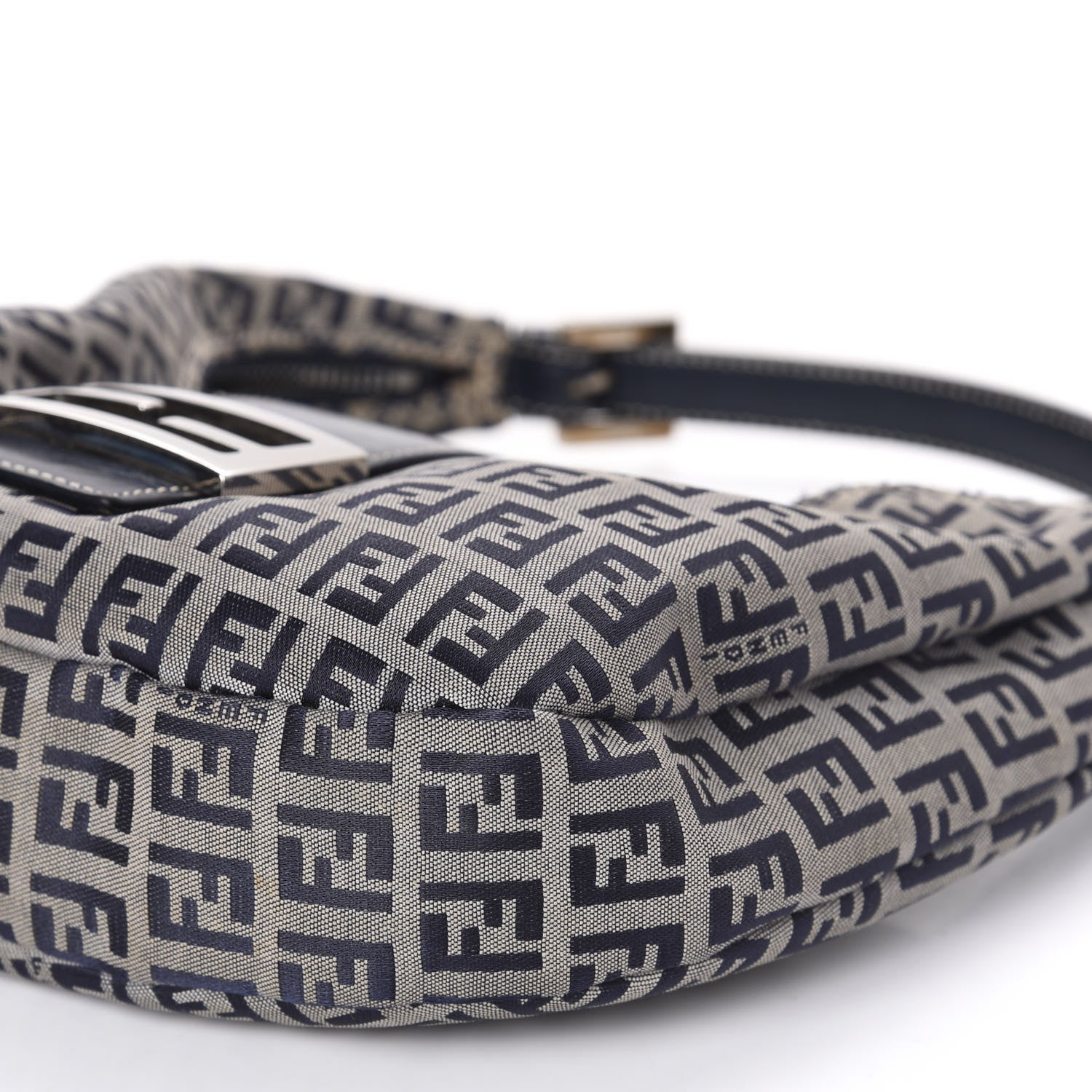 Fendi Zucchino Hobo Navy 7 of 9