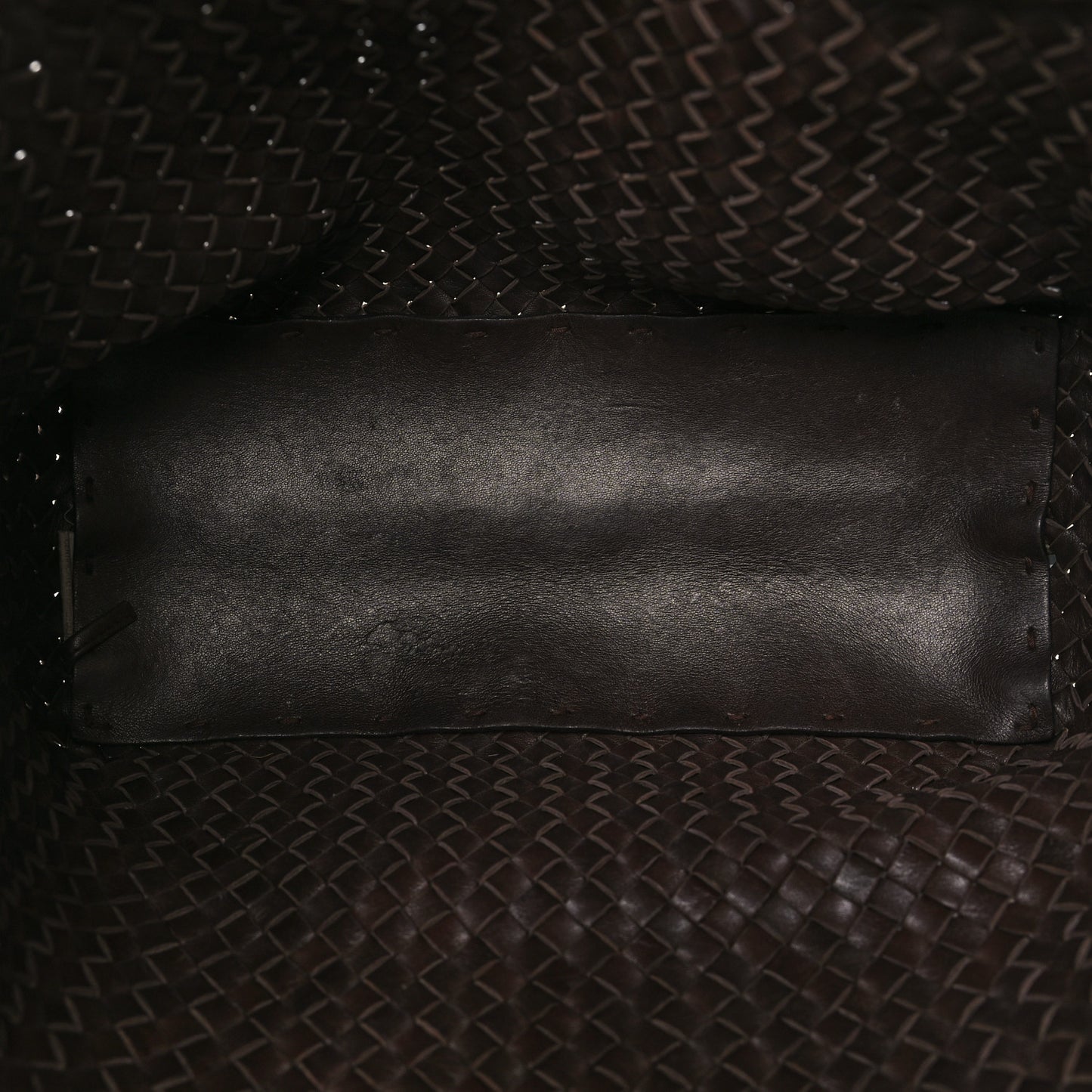 Nappa Intrecciato Small Cabat Ebano