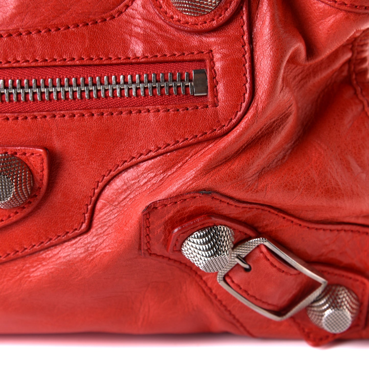 Agneau Giant 21 Silver Hardware City Vermillion