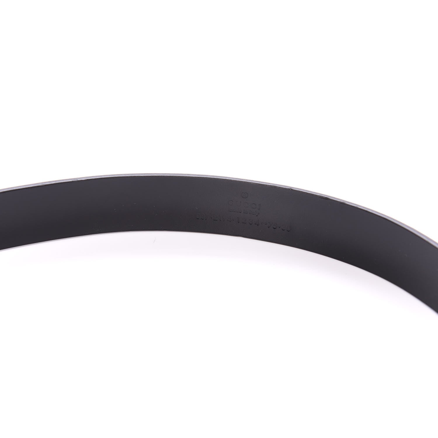 Gucci Crocodile Logo Belt 75 30 Black 4 of 4