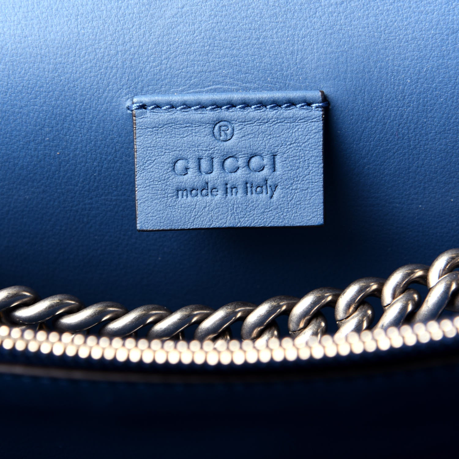 Gucci Suede Medium Dionysus Shoulder Bag Blue 6 of 9