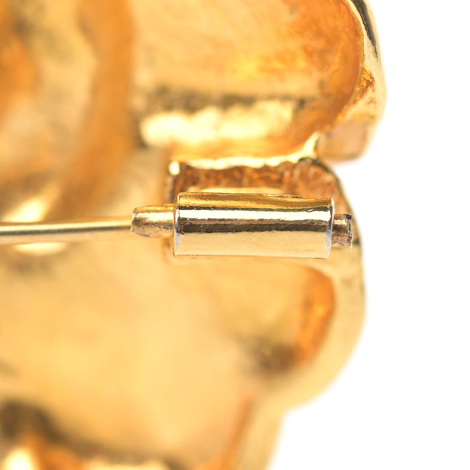 Chanel Camellia Brooch Gold 4 of 6