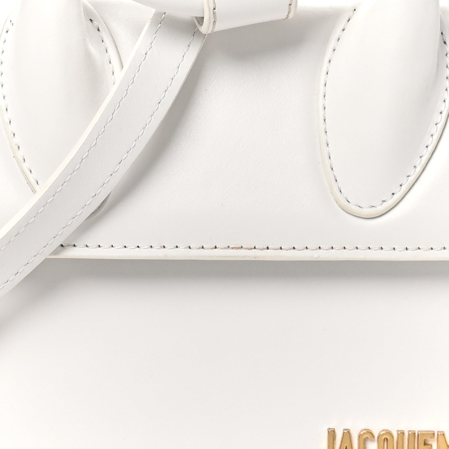 Smooth Calfskin Le Chiquito Noeud White
