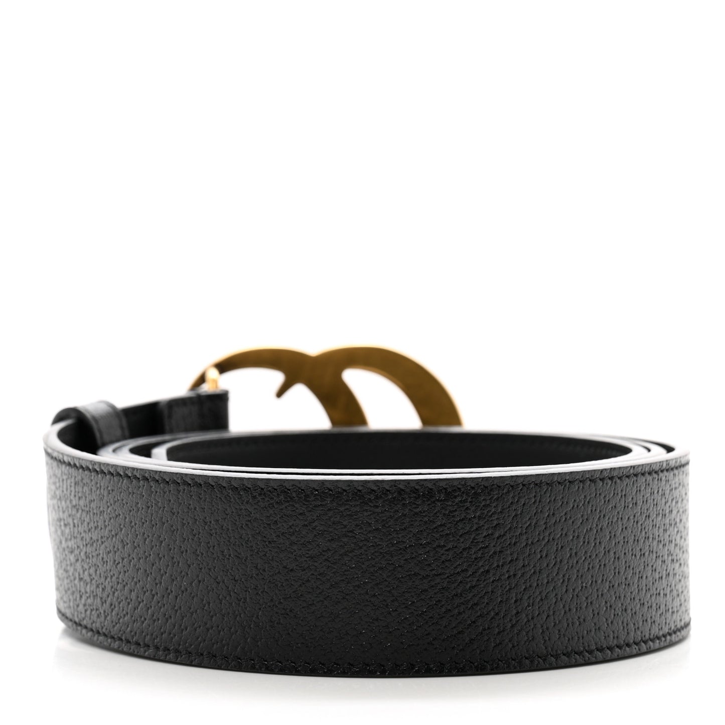 Textured Calfskin Double G 40mm Belt 110 44 Black