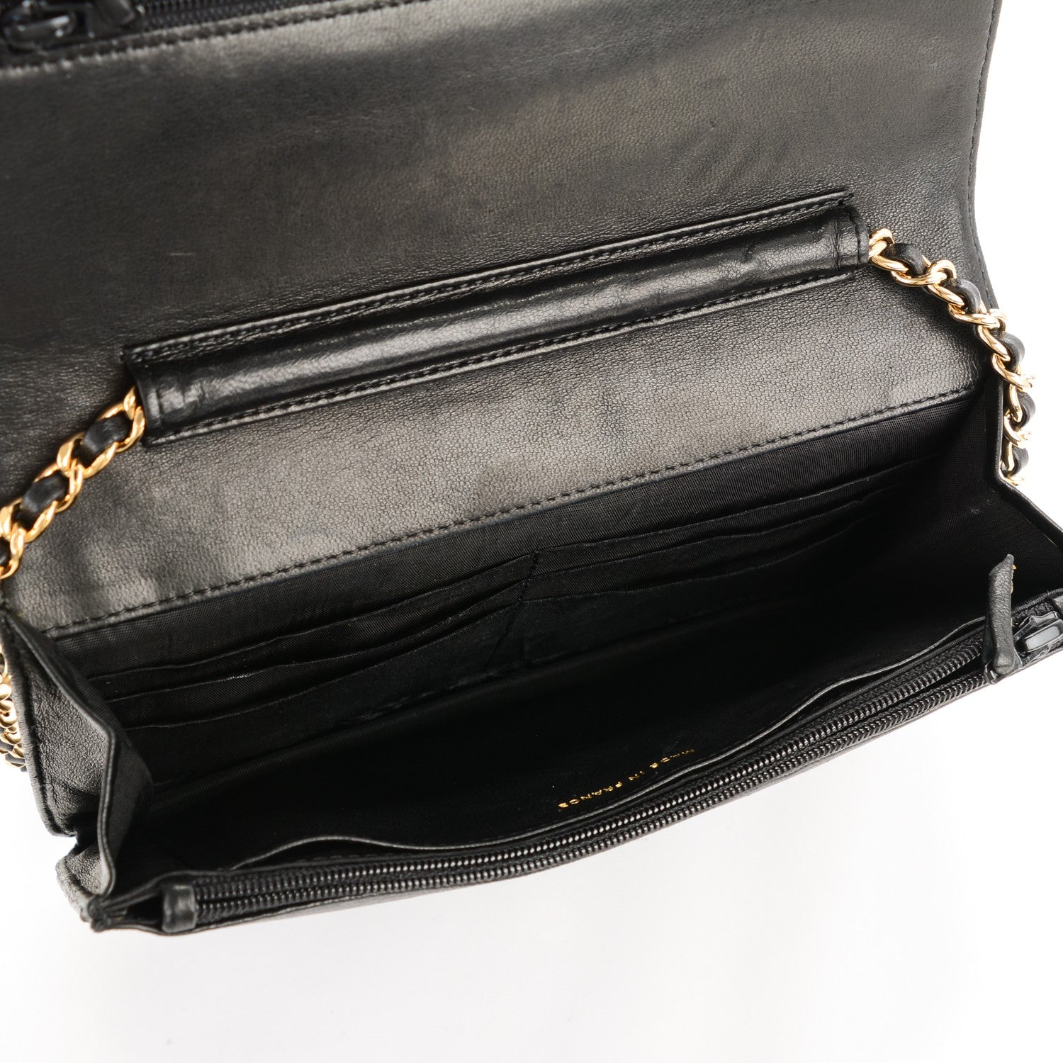 Chanel Caviar Timeless CC Wallet On Chain WOC Black 5 of 8