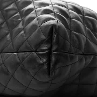 Saint Laurent Lambskin Quilted Maxi Icare Shopping Tote Black 12 of 12