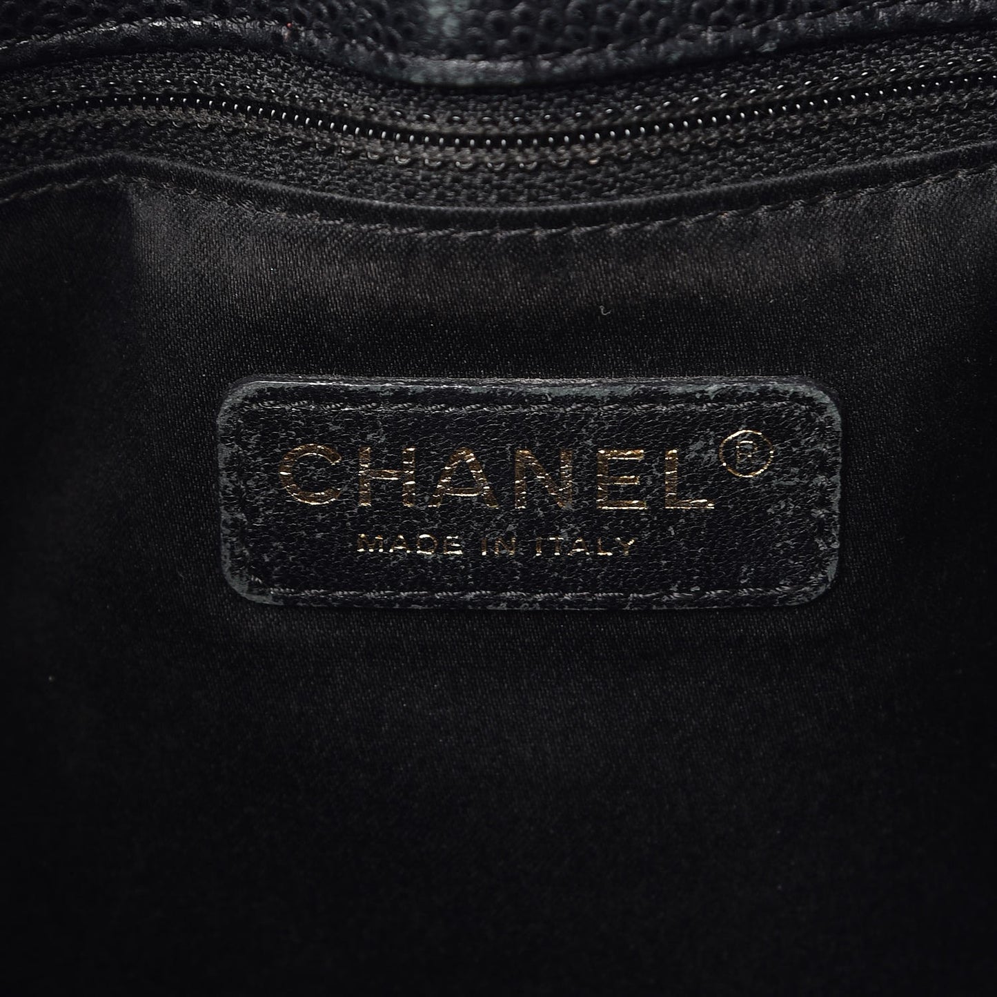 Caviar Quilted Grand Shopping Tote GST Black