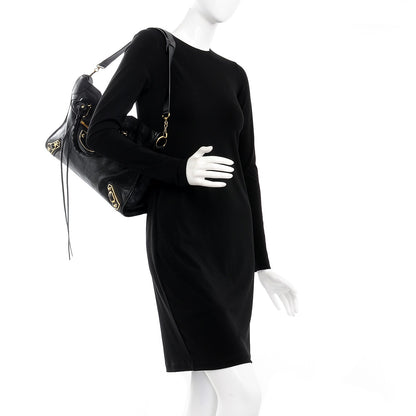Balenciaga Chevre Gold Metallic Edge Hardware City Black 2 of 12
