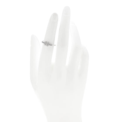 Tiffany 18K White Gold Diamond T Wire Ring 49 5 2 of 5
