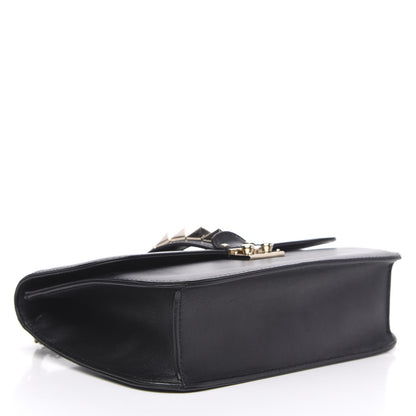 Valentino Garavani Vitello Medium Glam Lock Rockstud Flap Black 4 of 9