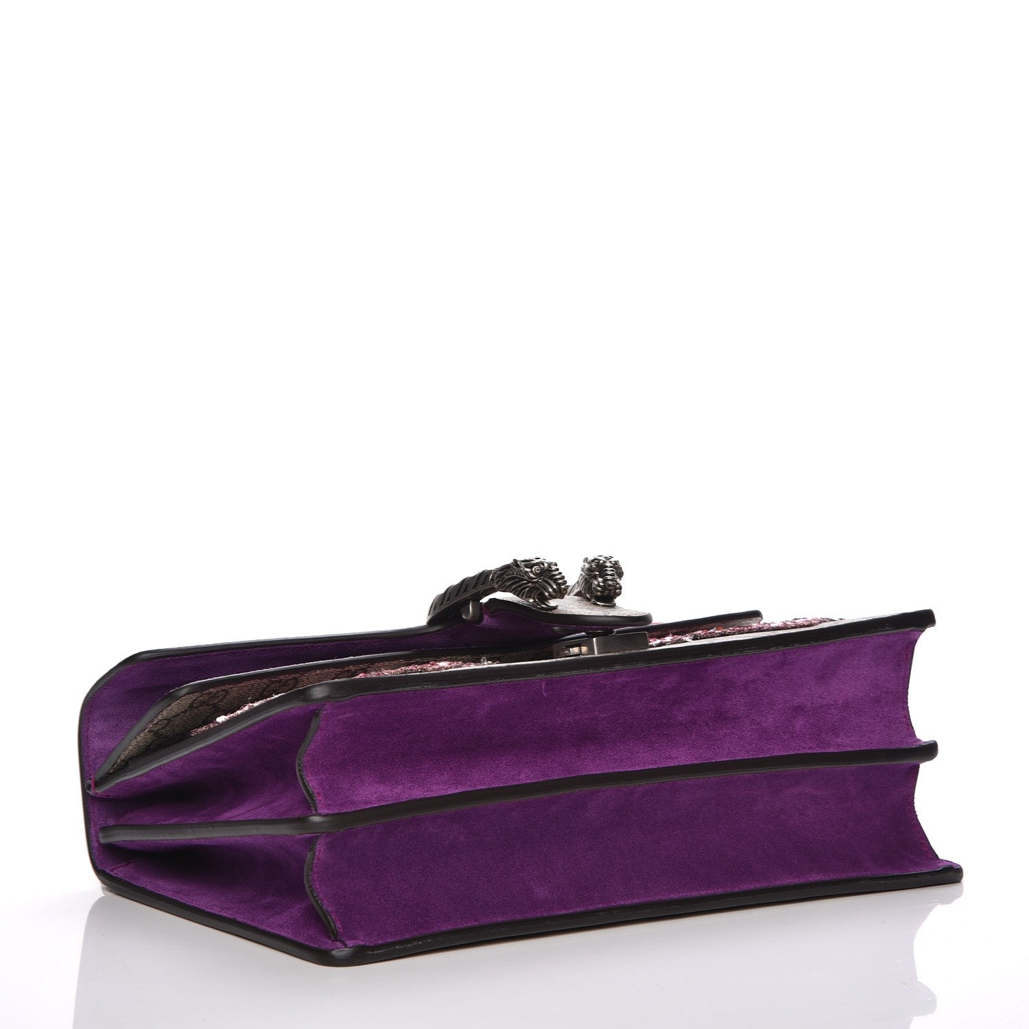 Gucci GG Supreme Monogram Embroidered Small Dionysus Shoulder Bag Purple 4 of 8