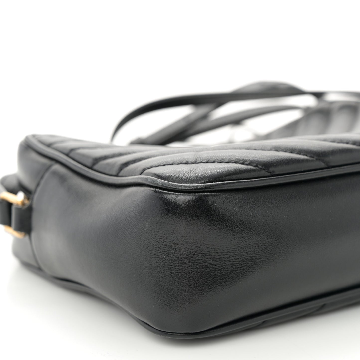 Calfskin Matelasse Monogram Lou Camera Bag Black