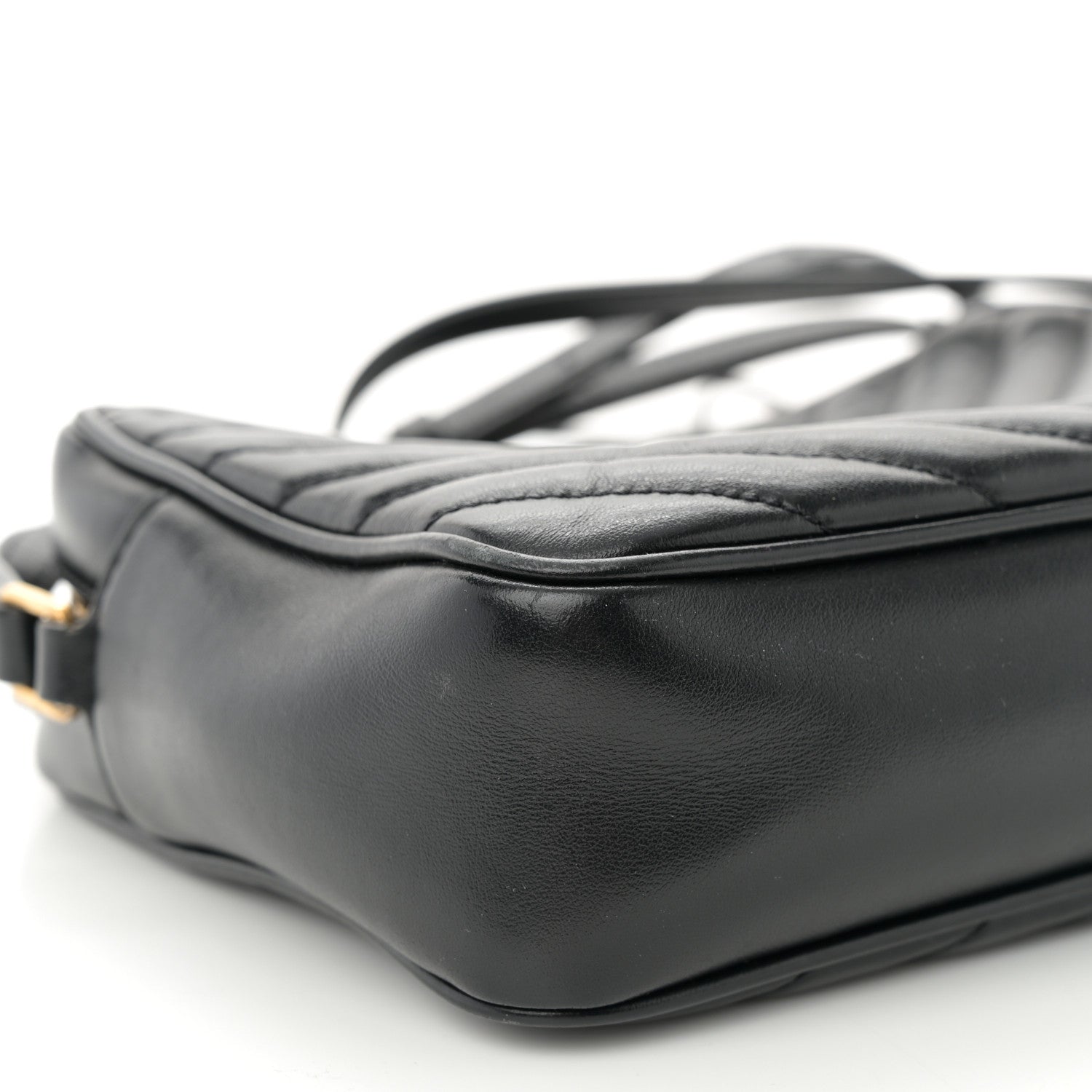 Saint Laurent Calfskin Matelasse Monogram Lou Camera Bag Black 9 of 10