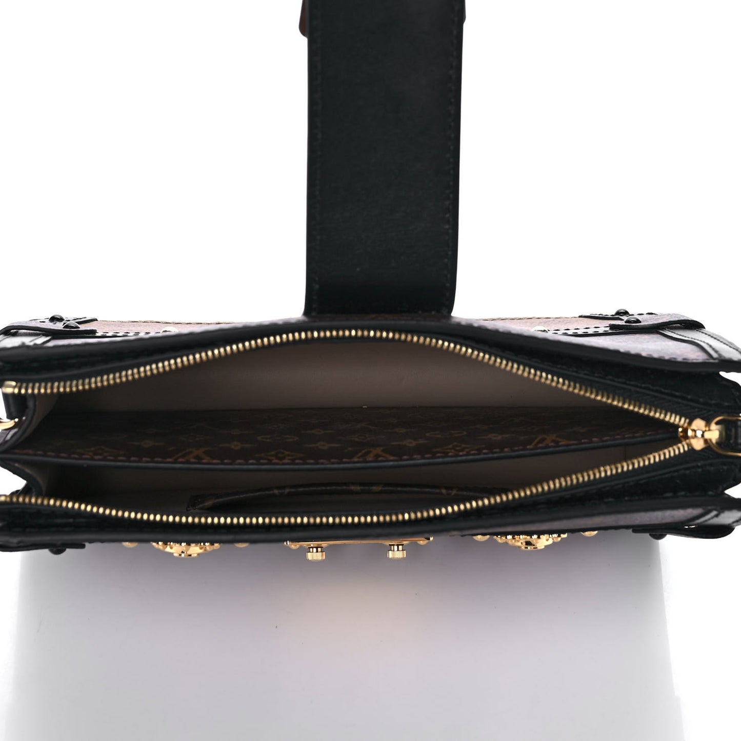 Reverse Monogram Trunk Clutch
