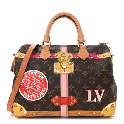 Louis Vuitton Monogram Summer Trunks Speedy Bandouliere 30 1 of 12