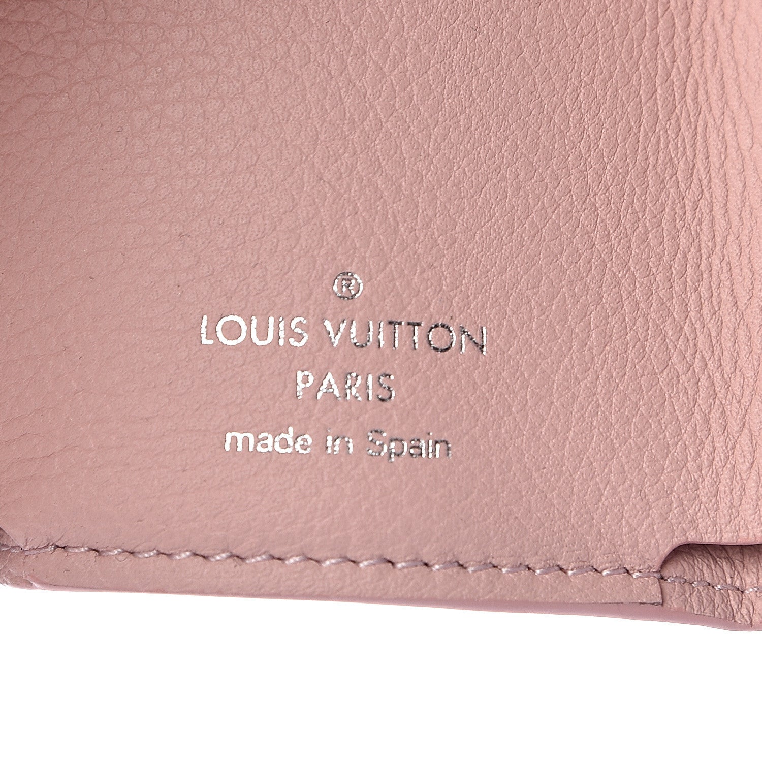 Louis Vuitton Calfskin Lockmini Wallet Rose Ballerine 6 of 9