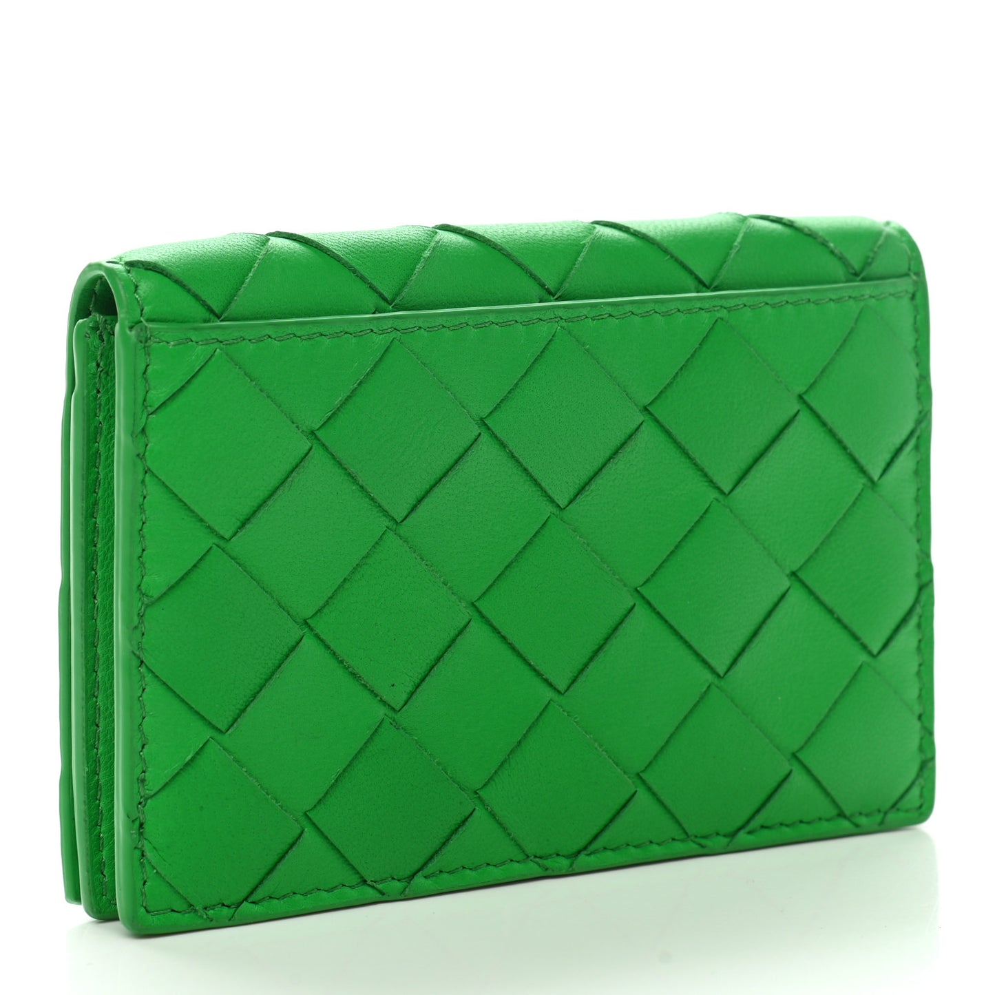 Nappa Intrecciato Card Holder Parakeet