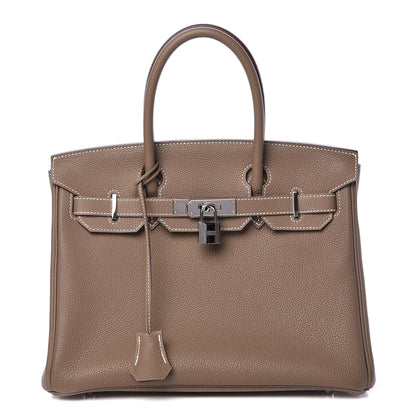 Hermes Togo Birkin 30 Etoupe 1 of 35