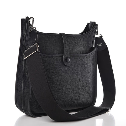 Hermes Taurillon Clemence Evelyne III PM Black 3 of 8