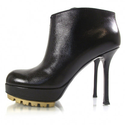 Saint Laurent Leather Trooper Platform Boots 37 2 of 8