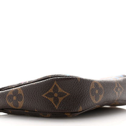 Louis Vuitton Monogram 2020 Christmas Animation Roller Coaster Mini Pochette Accessories Pivoine 8 of 9
