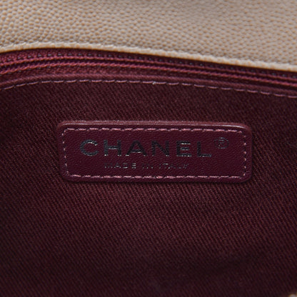 Chanel Caviar Quilted Medium Coco Handle Flap Light Beige 7 of 12