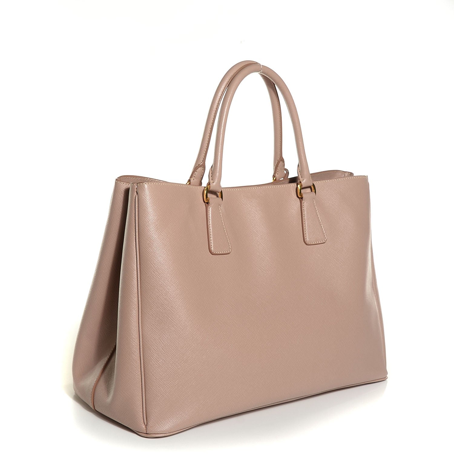 Prada Saffiano Lux Large Tote Cammeo 3 of 9