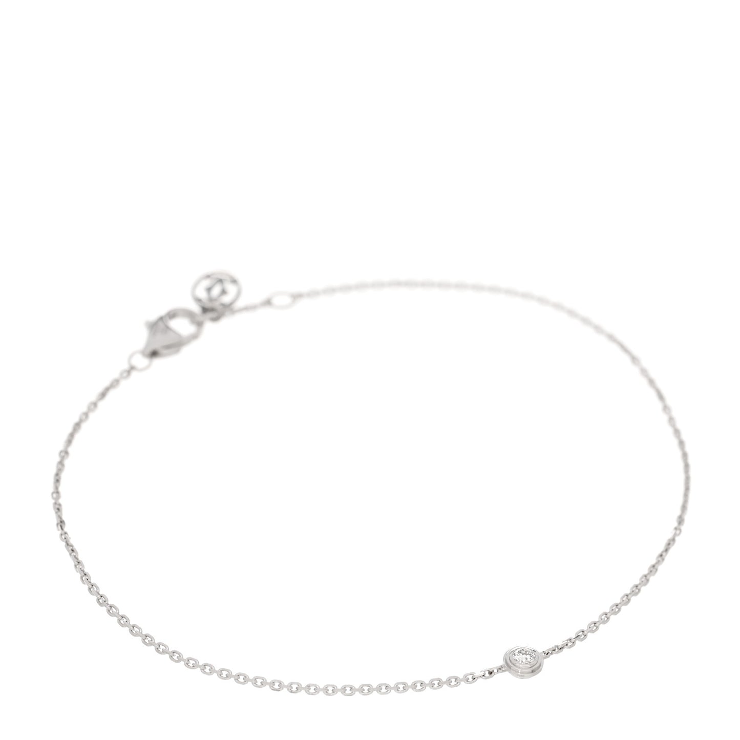 18K White Gold Diamond XS D'Amour Bracelet