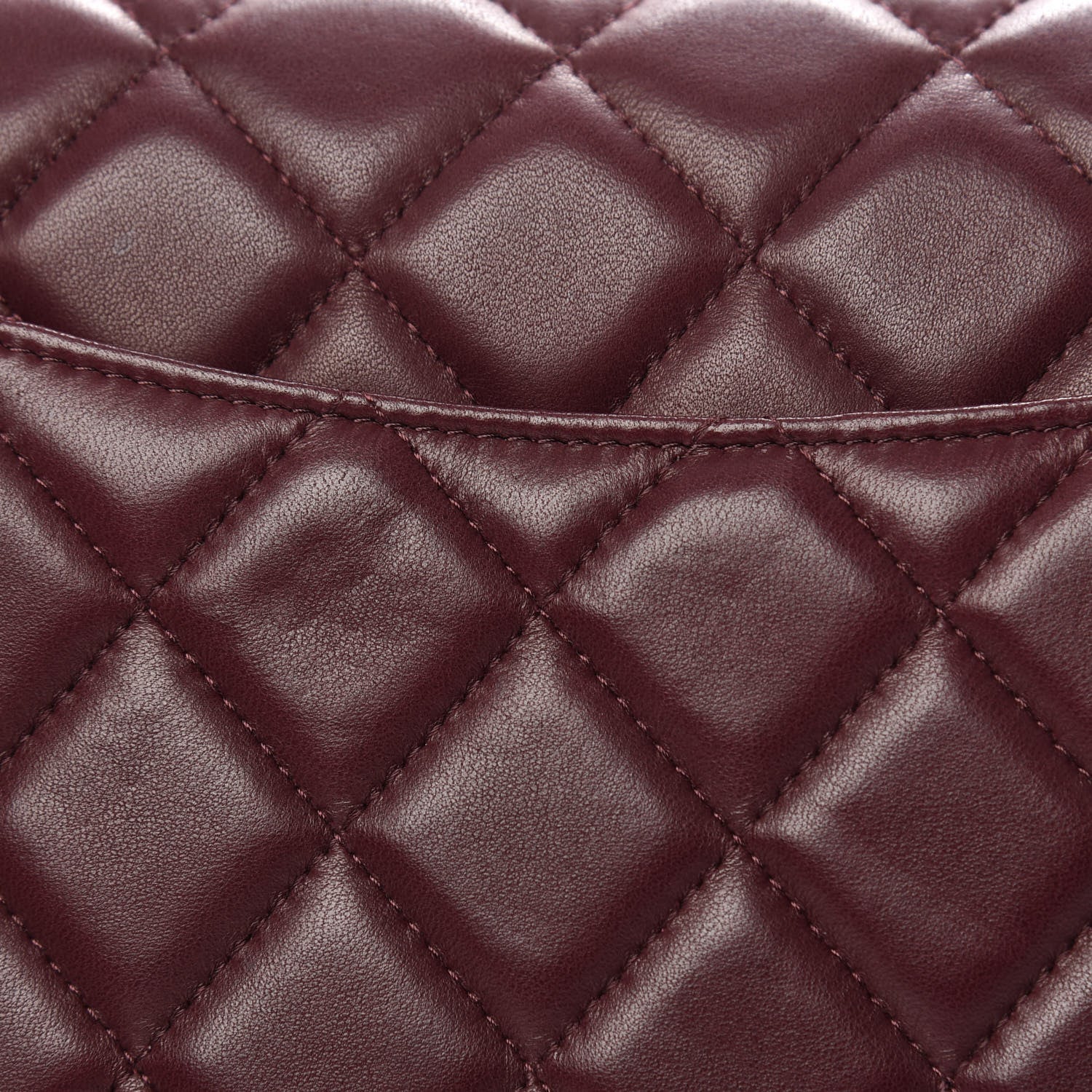 Chanel Lambskin Quilted Clutch With Chain Flap Bordeaux 12 of 16