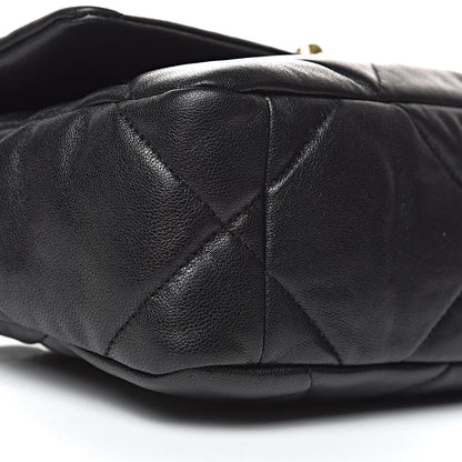 Chanel Lambskin Quilted Medium 19 Flap Black 8 of 11