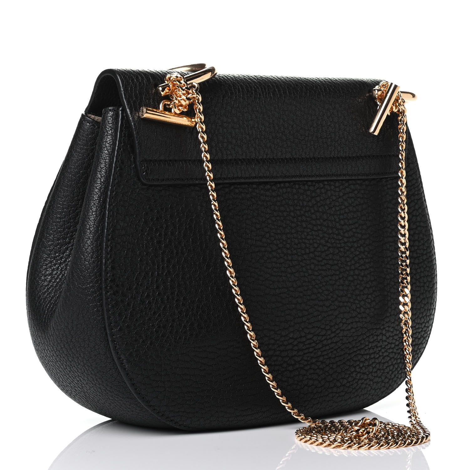 Chloe Grained Lambskin Drew Shoulder Bag Black 2 of 6