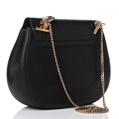 Chloe Grained Lambskin Drew Shoulder Bag Black 2 of 6