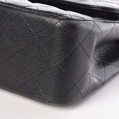 Chanel Caviar Quilted Jumbo Double Flap Black 9 of 13