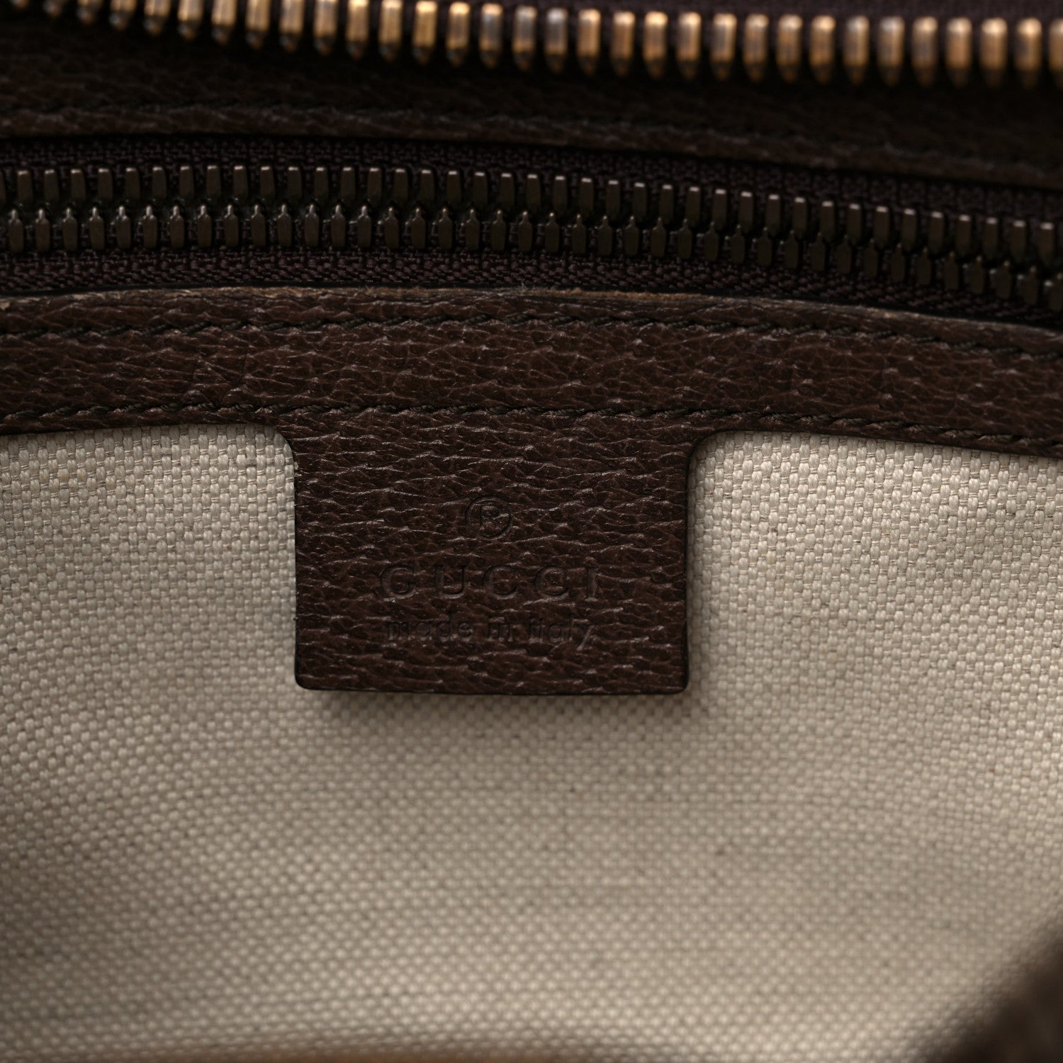 Gucci Soft GG Supreme Monogram Medium Ophidia Belt Bag Dark Brown 6 of 16