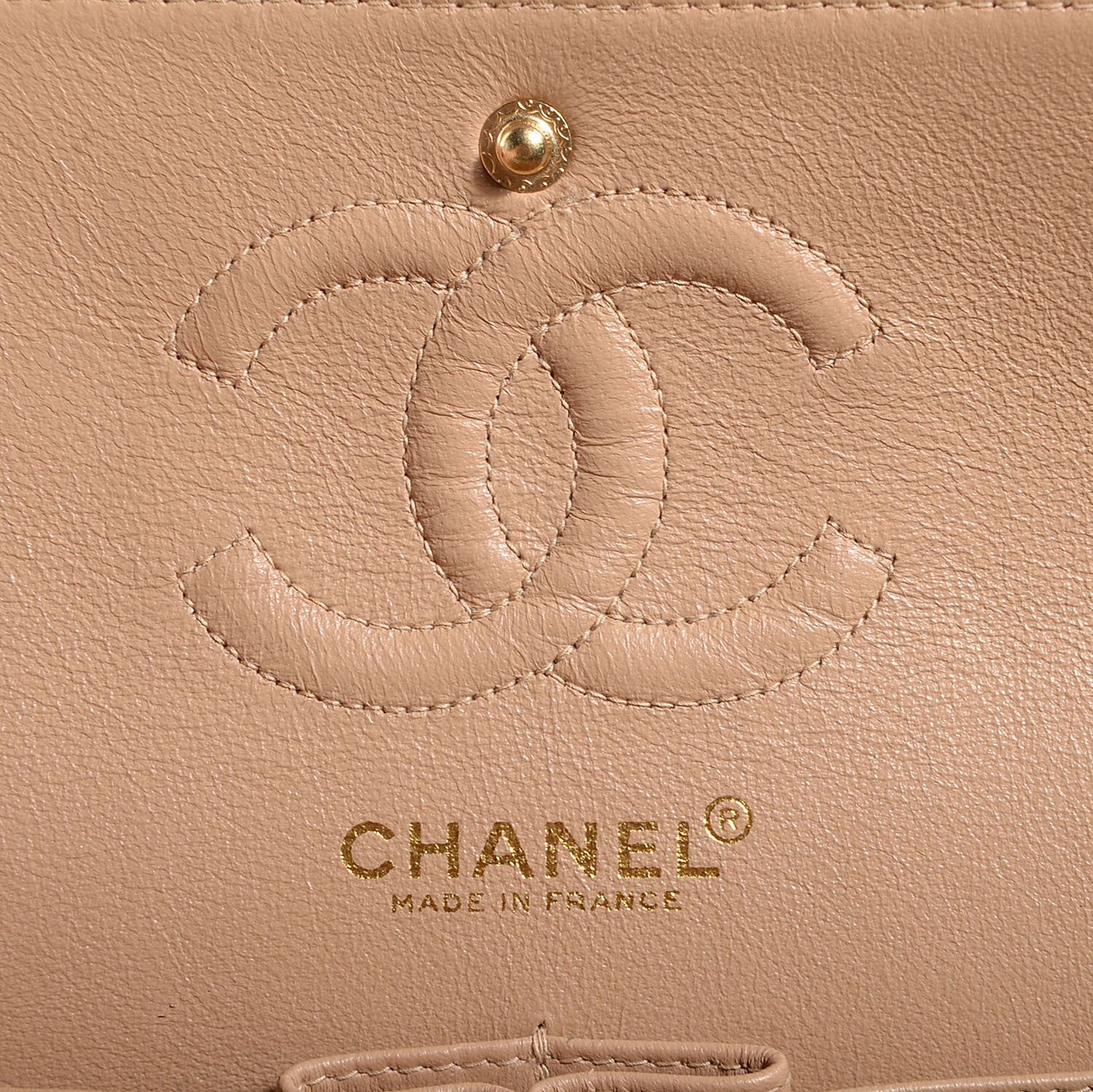 Chanel Lambskin Quilted Small Double Flap Beige 6 of 8