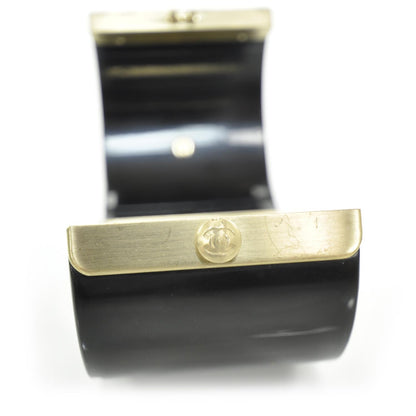 Chanel Resin CC Cabochon Cuff Black 7 of 7